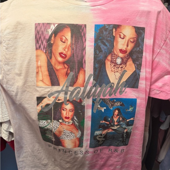 Fashion Nova Tops - Aaliyah Graphic Tee • Pink and Cream